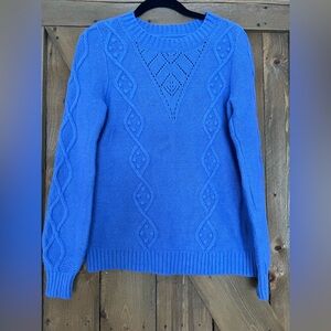 LOFT Vibrant Periwinkle Blue Textured Women's Sweater